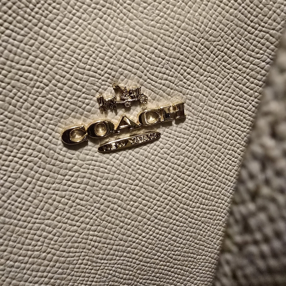 Coach White Leather Tote - Picture 2 of 6